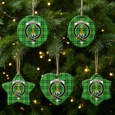 Galloway District Tartan Crest Christmas Ceramic Ornament